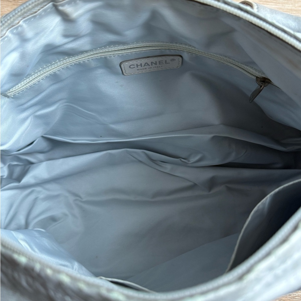 Chanel Mini Boston Bag Sport Line Coco Mark Silver - Picture 6 of 9